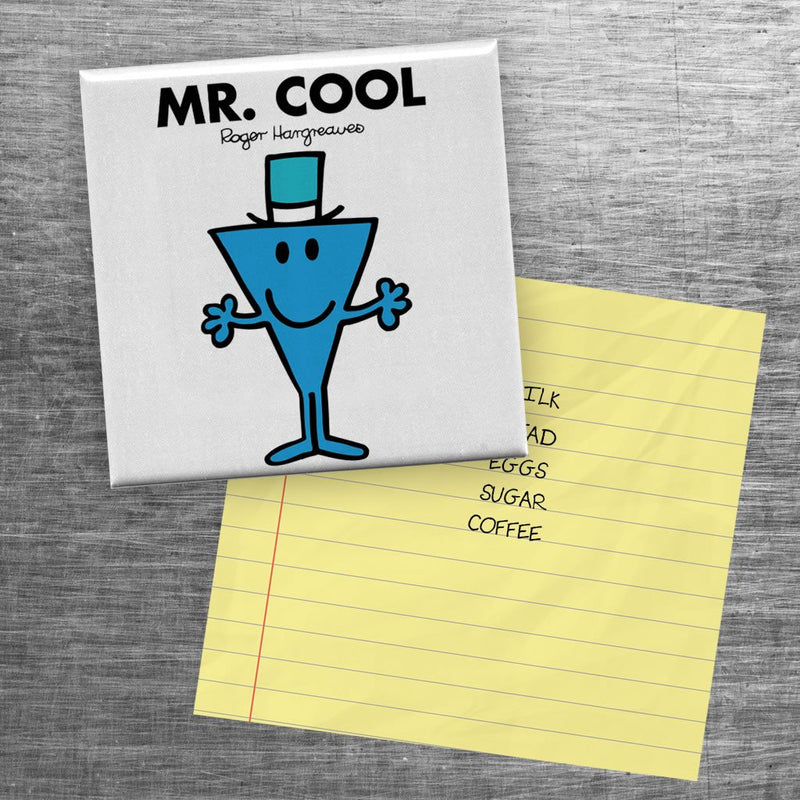 Mr. Cool Square Magnet (Lifestyle)