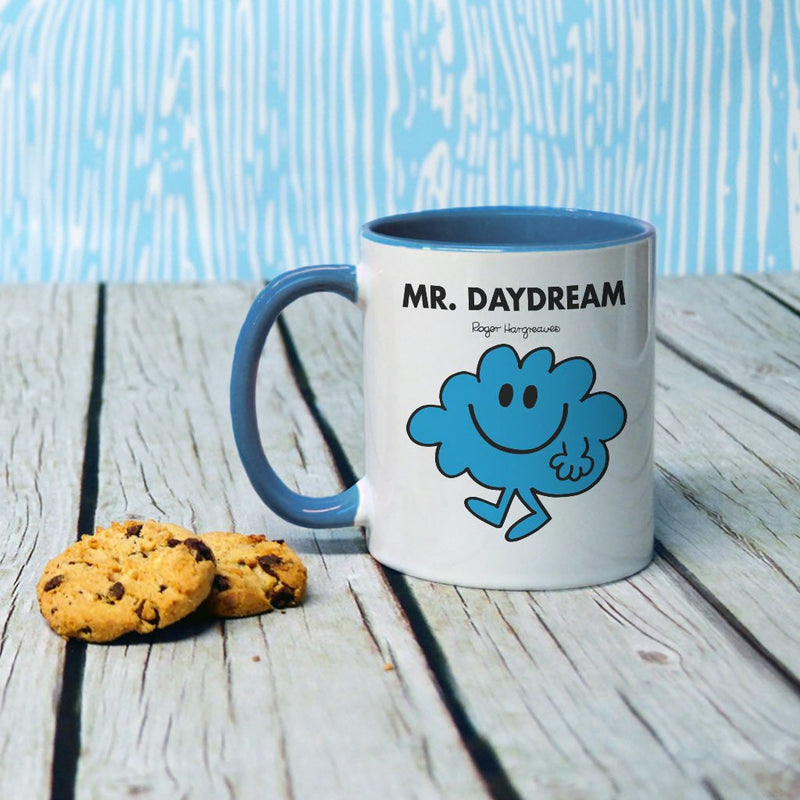 Mr. Daydream Large Porcelain Colour Handle Mug (Lifestyle)