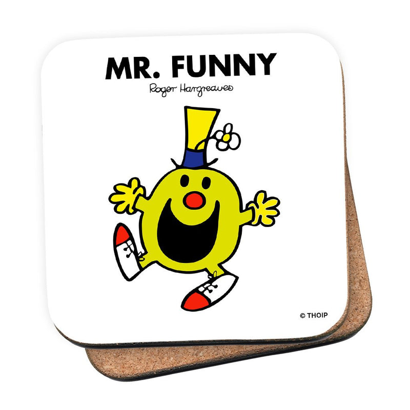 Mr. Funny Cork Coaster