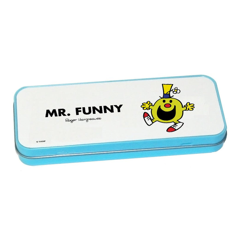 Mr. Funny Pencil Case Tin (Blue)