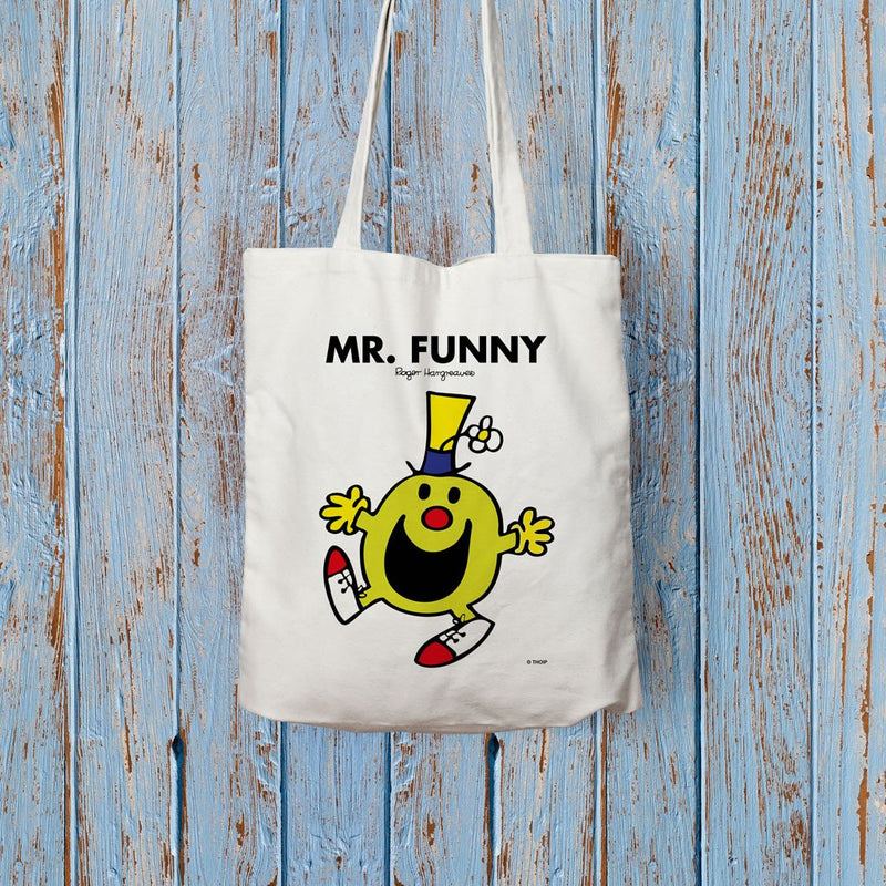 Mr. Funny Long Handled Tote Bag (Lifestyle)