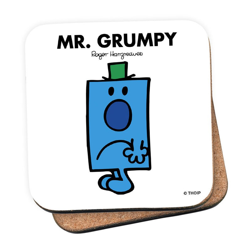 Mr. Grumpy Cork Coaster