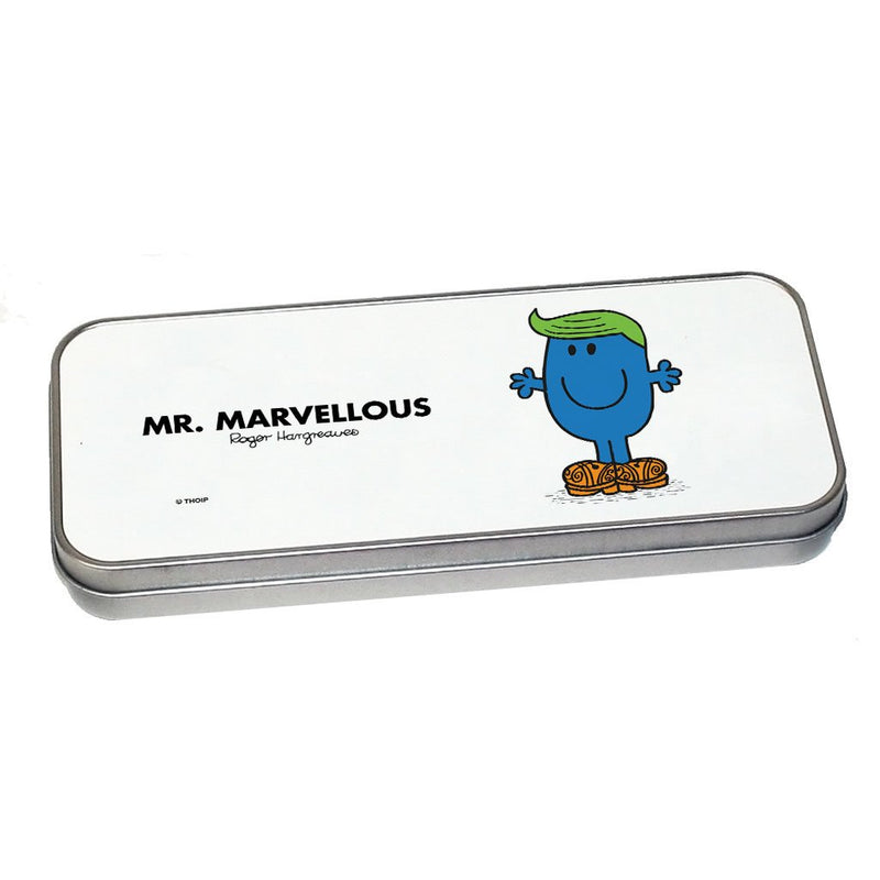 Mr. Marvellous Pencil Case Tin (Silver)