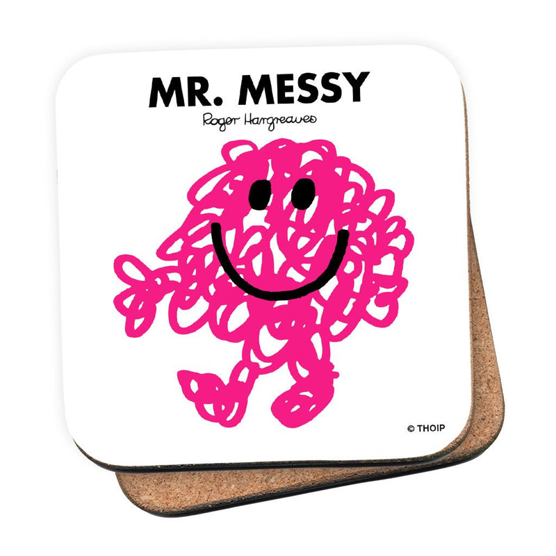 Mr. Messy Cork Coaster