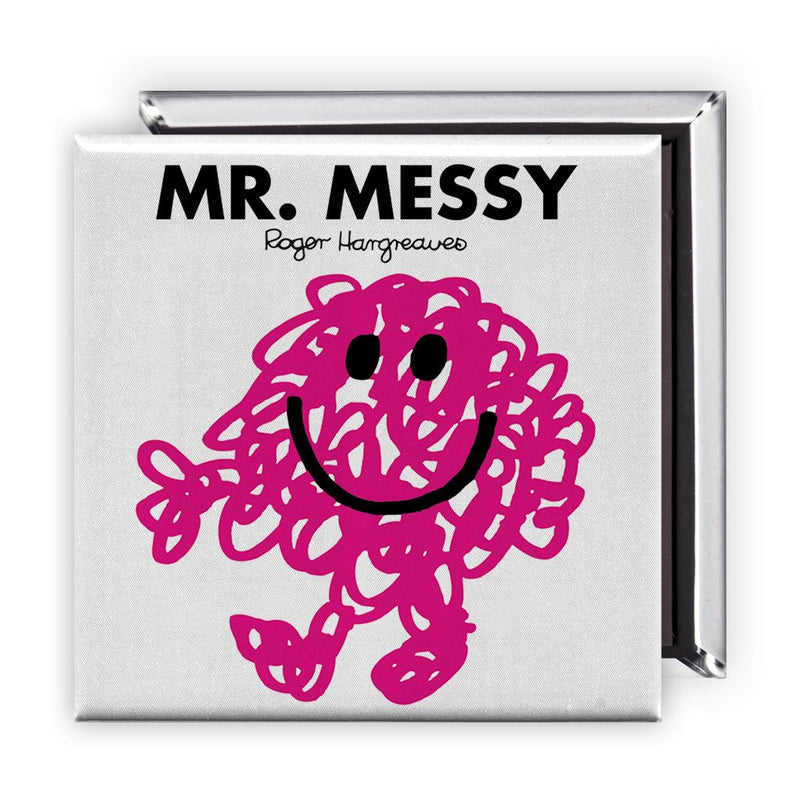 Mr. Messy Square Magnet
