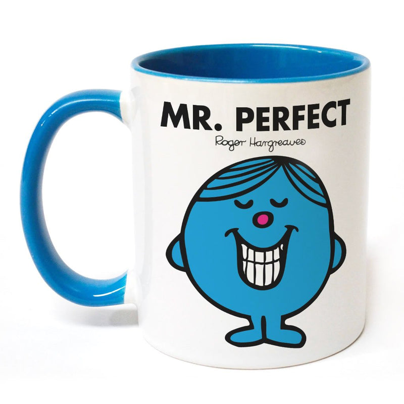Mr. Perfect Large Porcelain Colour Handle Mug