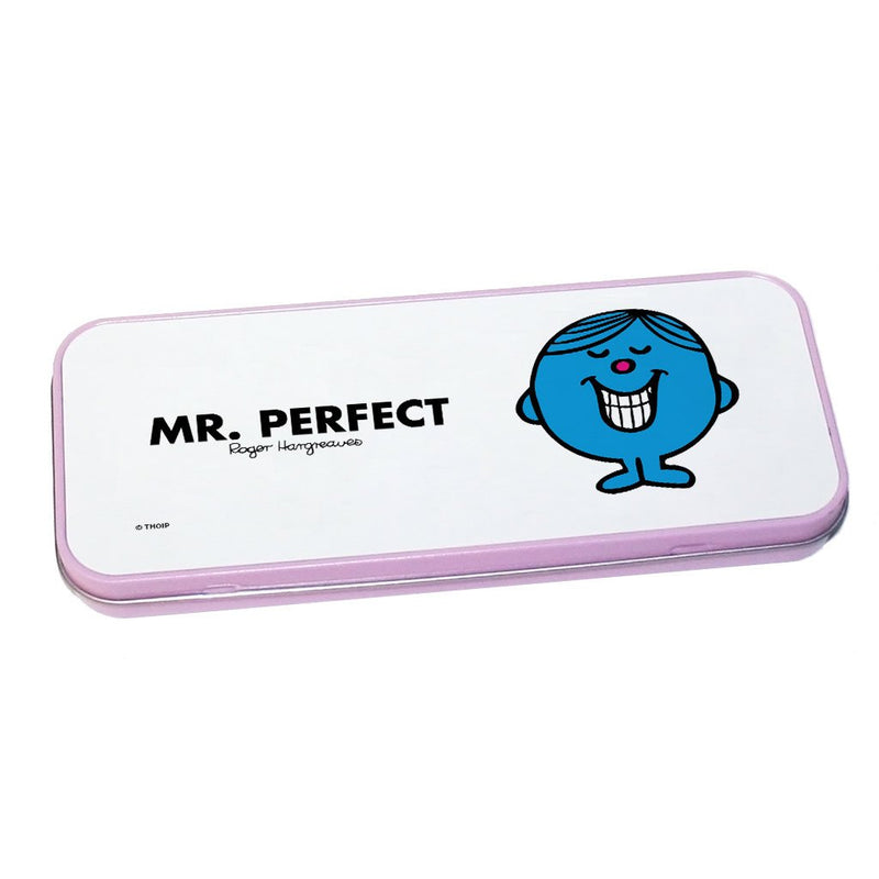 Mr. Perfect Pencil Case Tin (Pink)