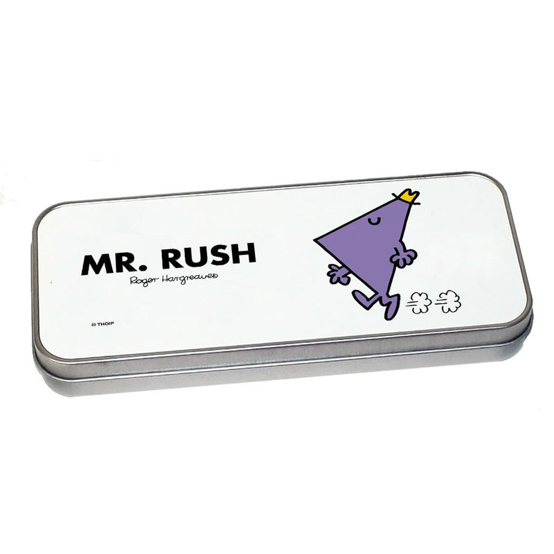 Mr. Rush Pencil Case Tin (Silver)