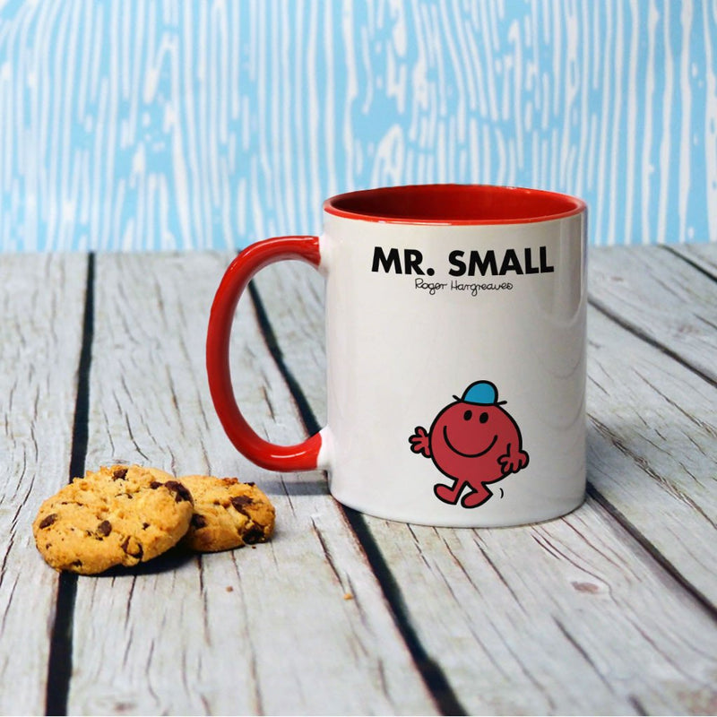 Mr. Small Large Porcelain Colour Handle Mug (Lifestyle)