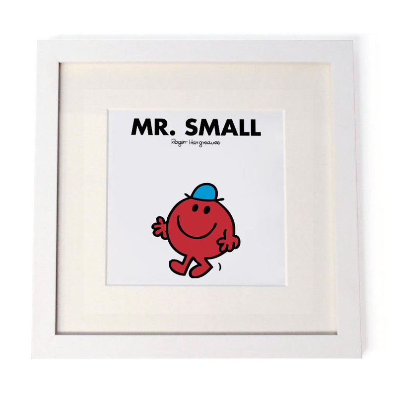 Mr. Small White Framed Print