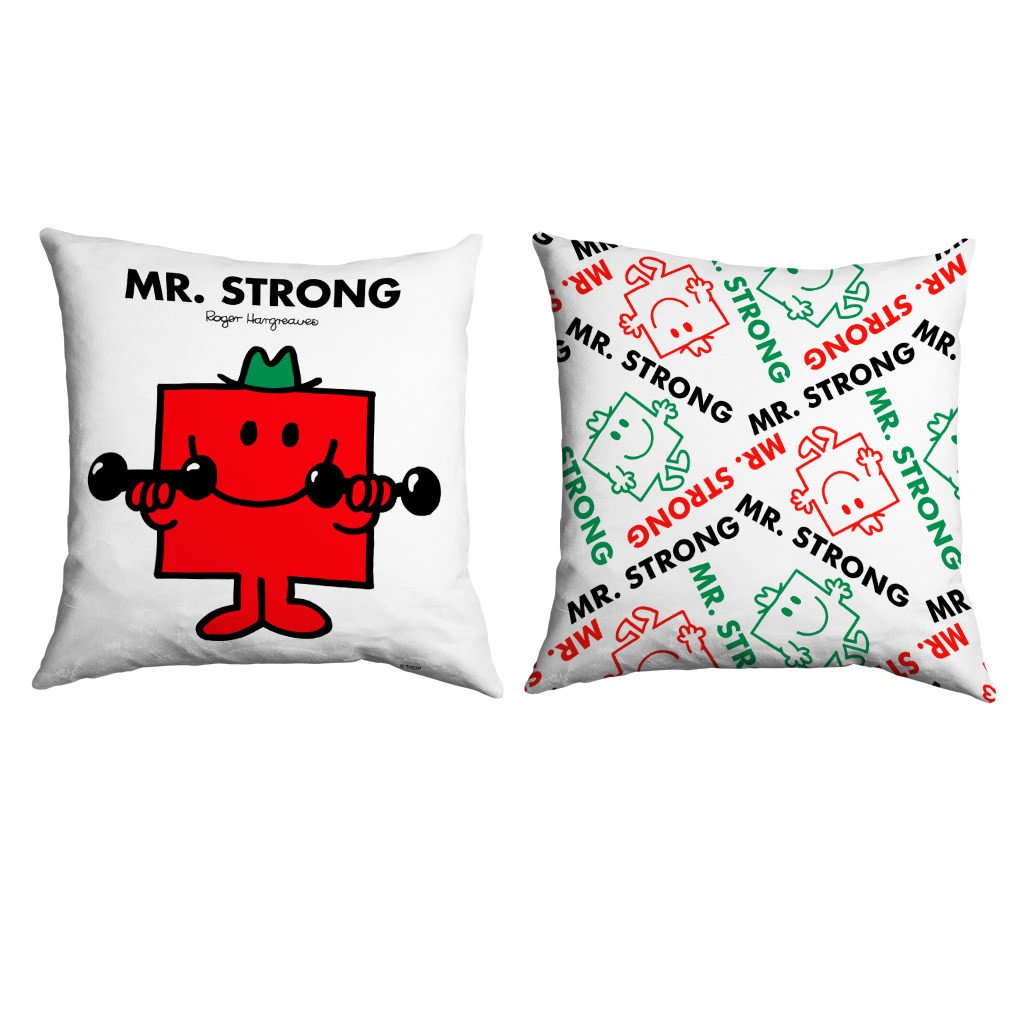 Personalised Mr. Strong Micro Fibre Cushion