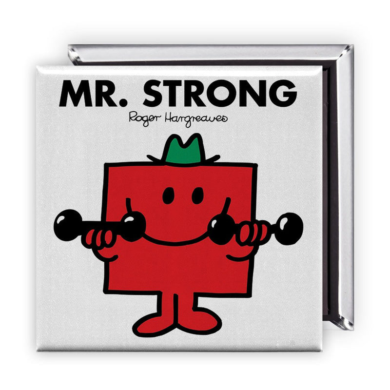 Mr. Strong Square Magnet