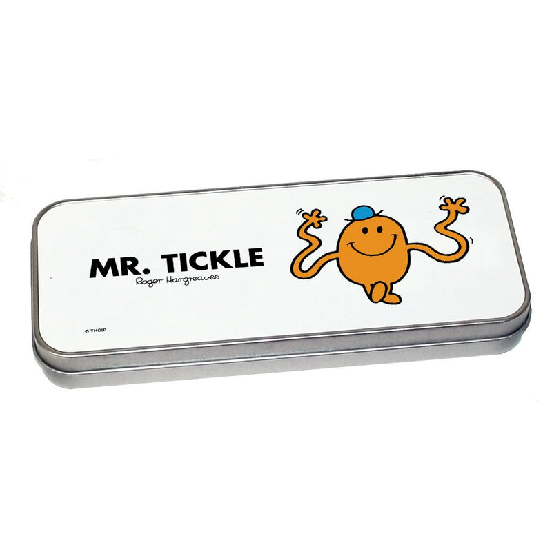 Mr. Tickle Pencil Case Tin (Silver)
