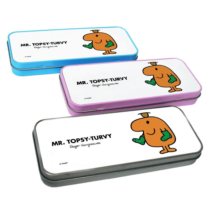 Mr. Topsy-turvy Pencil Case Tin