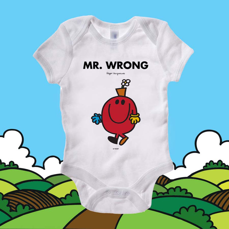 Mr Wrong Baby Grow