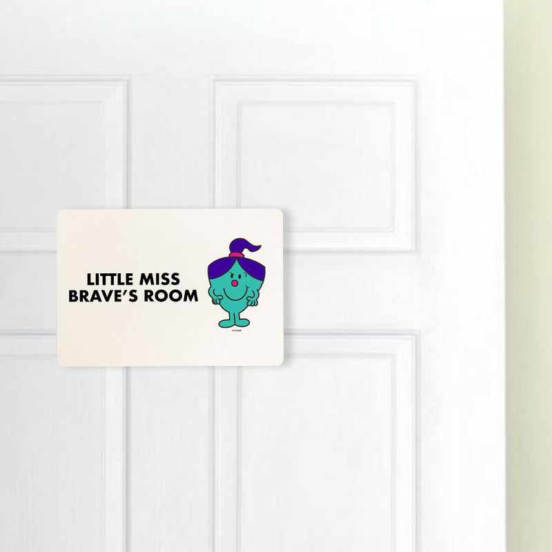 Little Miss Brave Door Plaque (Lifestyle)