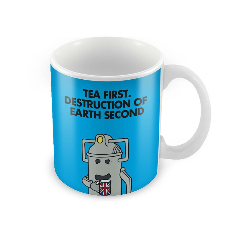 Tea first, Desctruction Second Porcelain Mug