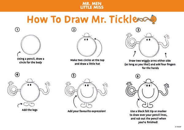 How to draw Mr. Tickle