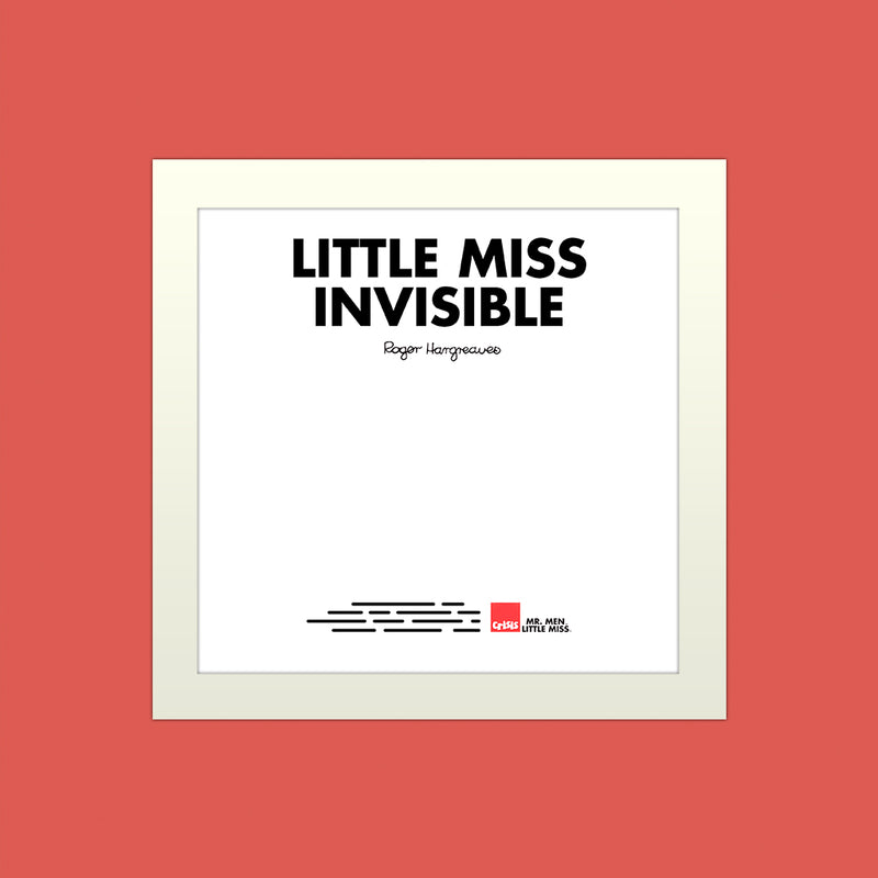 Little Miss Invisible Keyhole Art Print