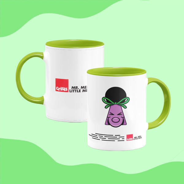 Little Miss Naughty Keyhole Large Porcelain Colour Handle Mug -