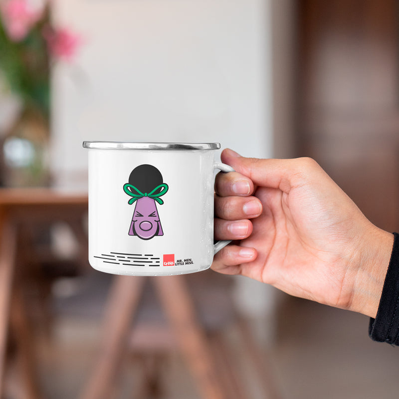 Little Miss Naughty Keyhole Enamel Mug