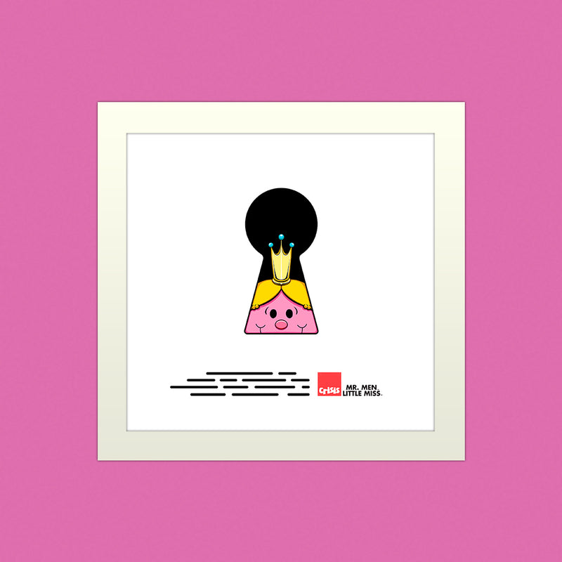 Little Miss Princess Keyhole Art Print