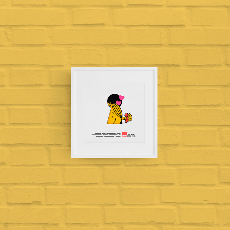 Little Miss Sunshine Keyhole Art Print