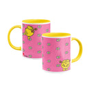 Little Miss Sunshine with Flowers Porcelain Colour Handle Mug