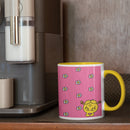 Little Miss Sunshine with Flowers Porcelain Colour Handle Mug