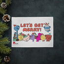 Let’s Get Merry - Mr. Men Christmas Tea Towel in Collaboration with Crisis