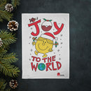 Joy to the World - Mr. Men Christmas Tea Towel in Collaboration with Crisis