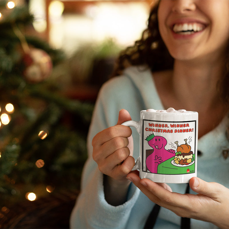 Mr. Greedy Winner Dinner - Mr. Men Christmas Mug in Collaboratio