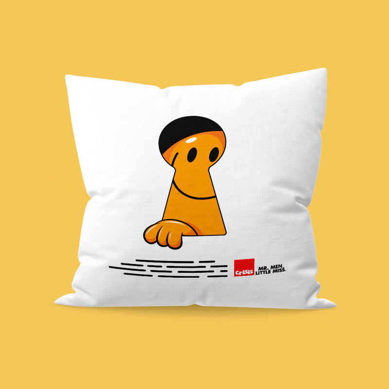 Mr. Happy Keyhole Cushion