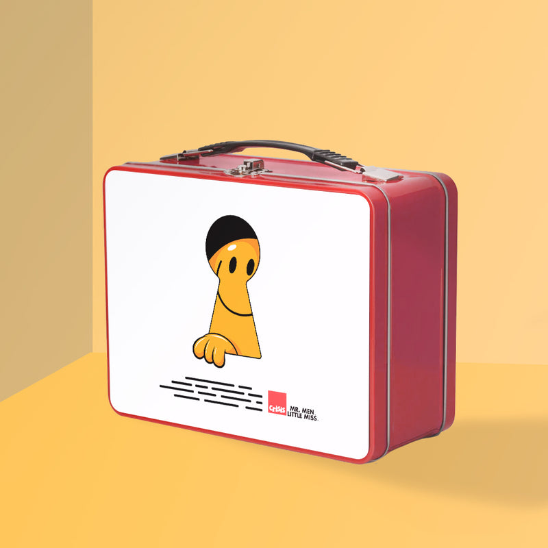 Mr. Happy Keyhole Metal Lunch Box