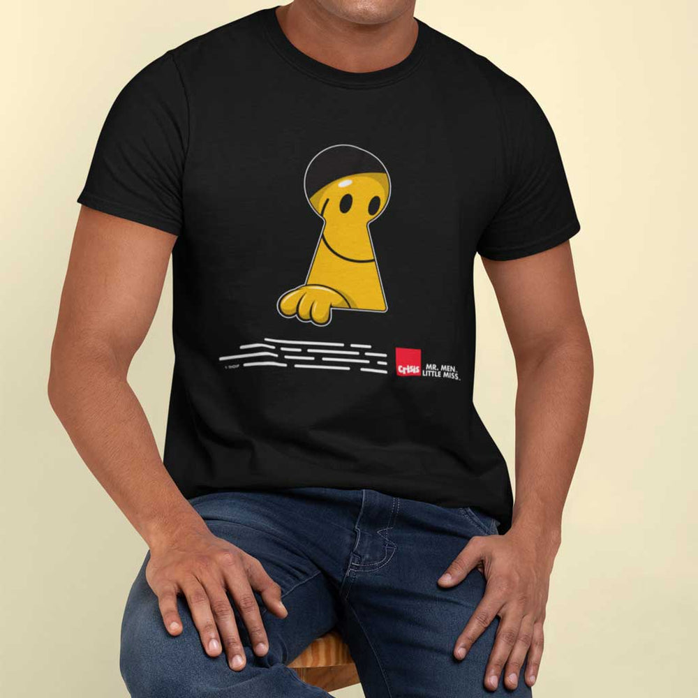 Mr. Happy Keyhole T-shirt - Fun Gift for Birthdays