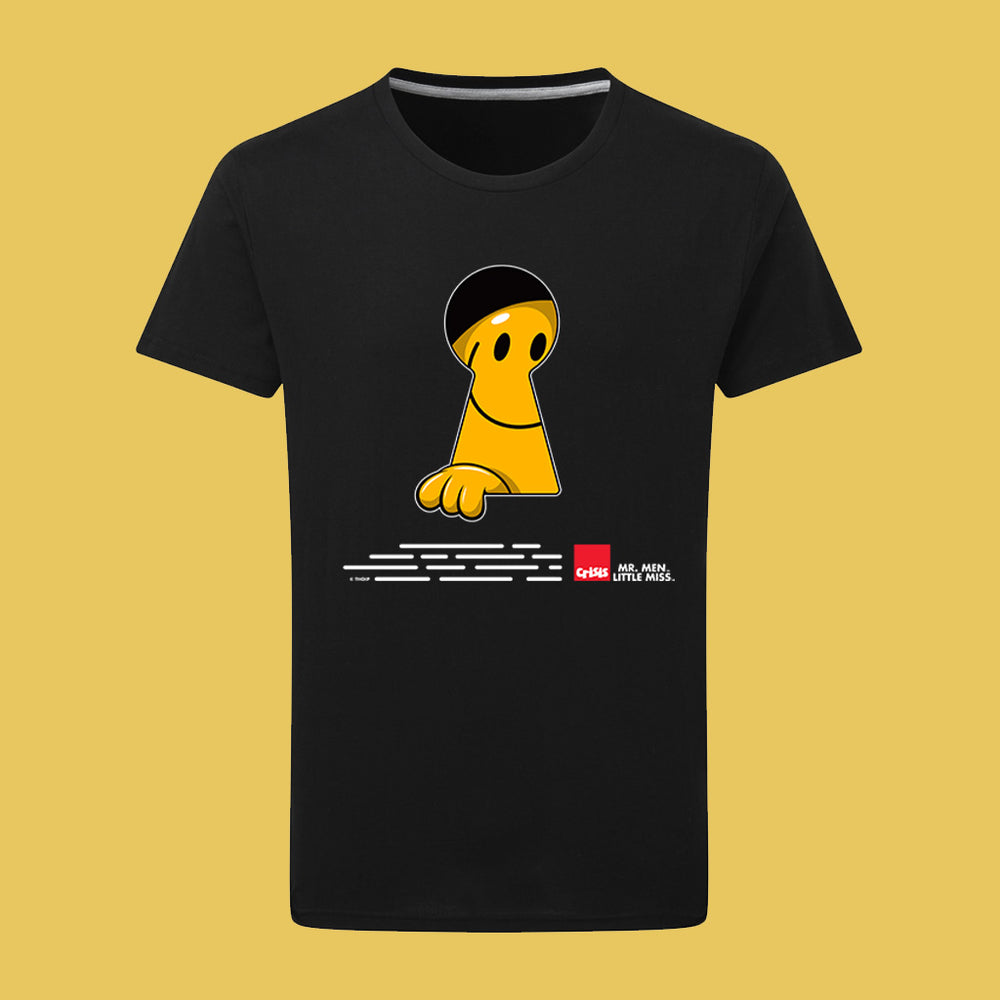 Mr. Happy Keyhole T-shirt - Fun Gift for Birthdays