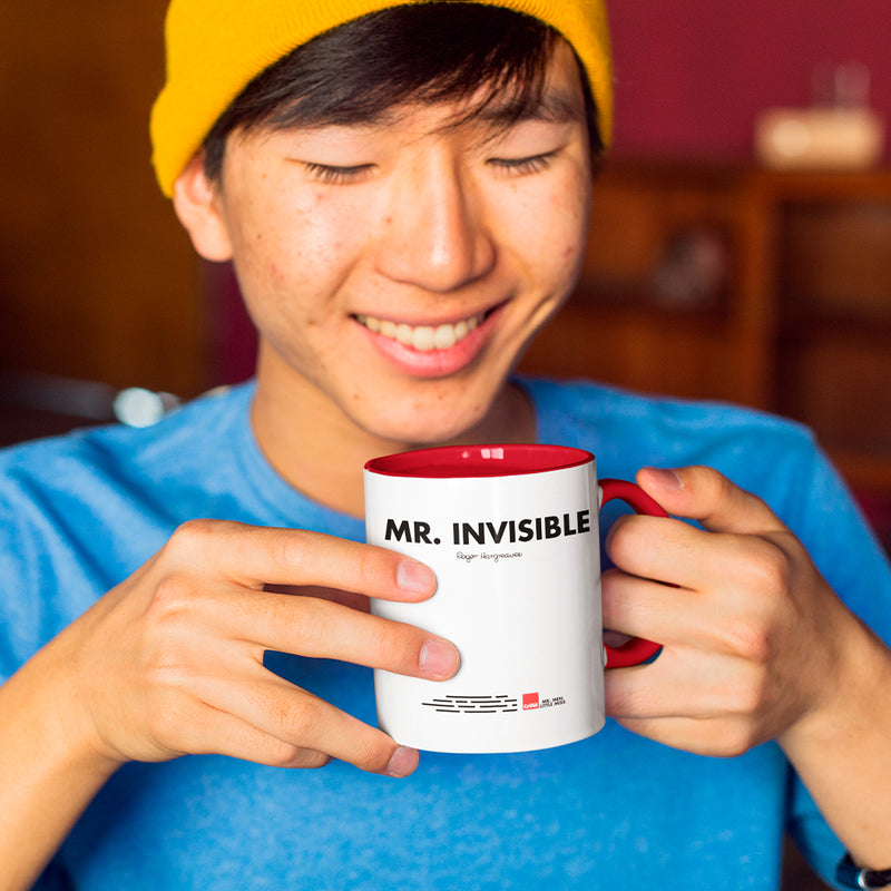 Mr. Invisible Keyhole Large Porcelain Colour Handle Mug - Friend