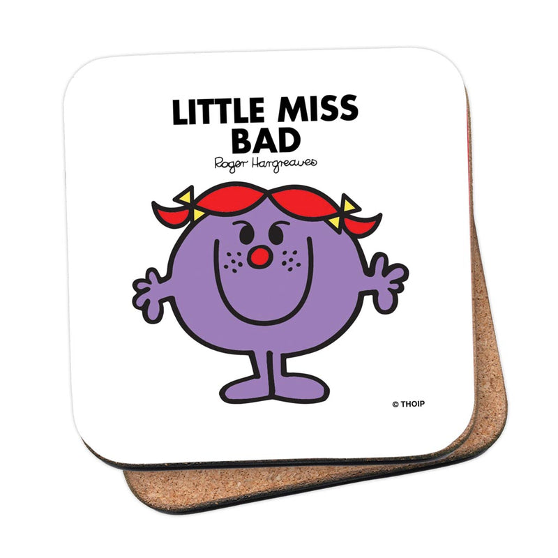 Little Miss Bad Cork Coaster