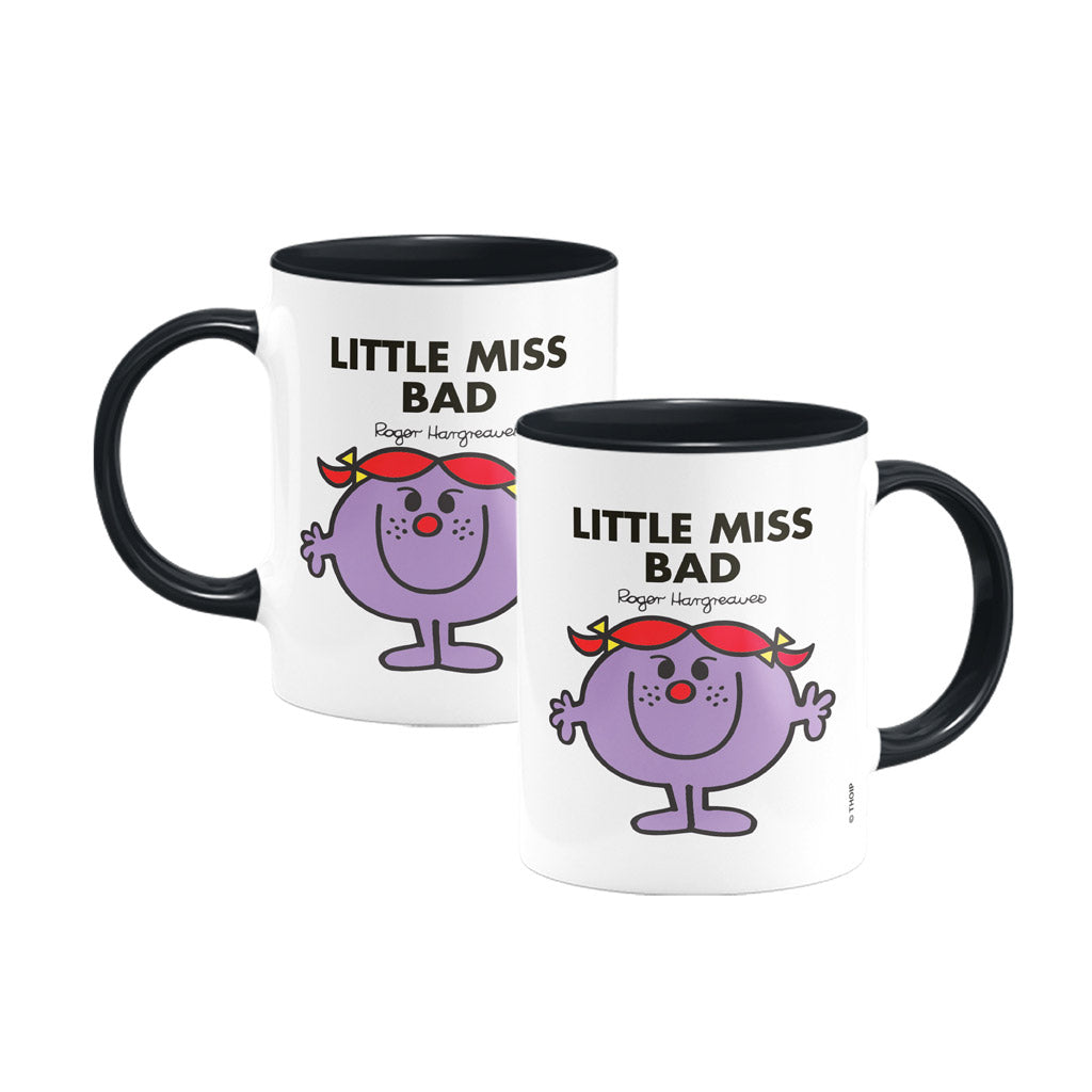 Personalised Little Miss Bad Colour Insert Mug