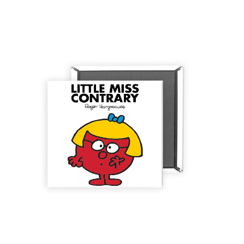 Little Miss Contrary Square Magnet
