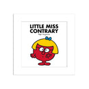Little Miss Contrary White Art Print