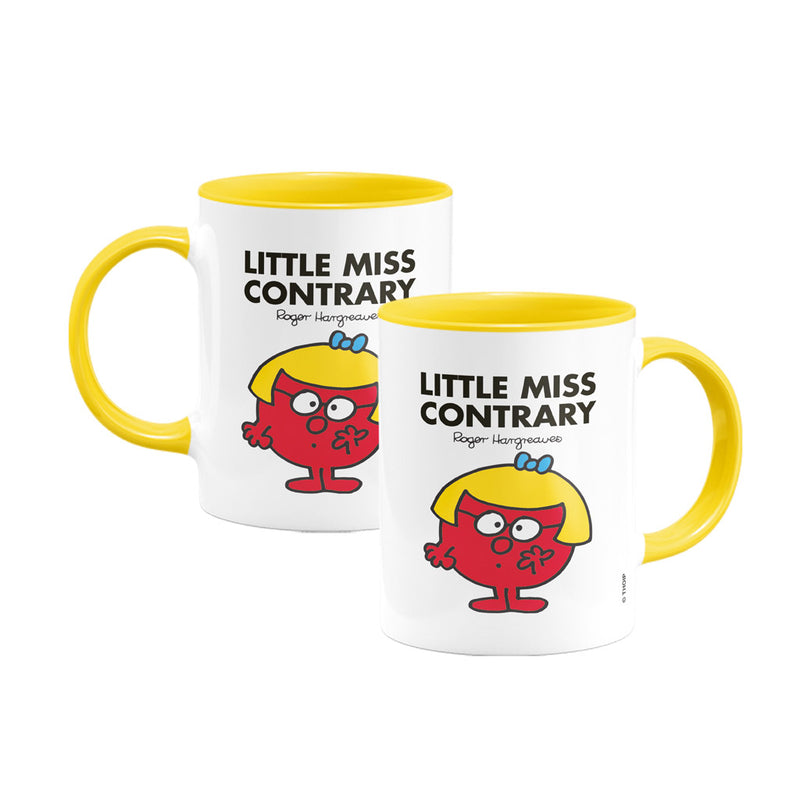 Little Miss Contrary Large Porcelain Colour Handle Mug