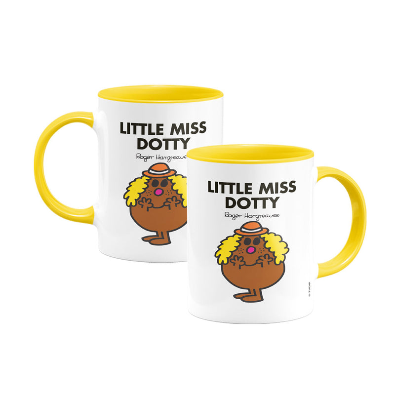 Little Miss Dotty Large Porcelain Colour Handle Mug