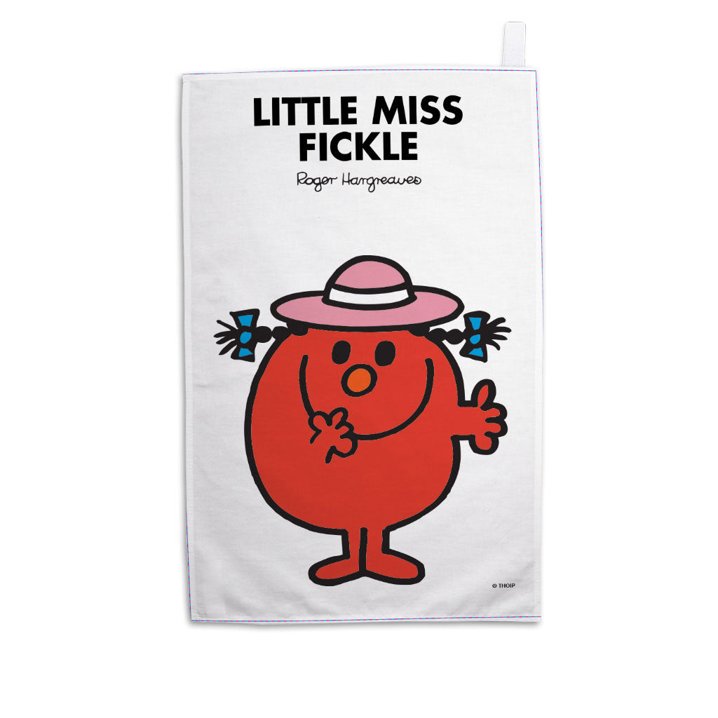 Personalised Little Miss Fickle Tea Towel