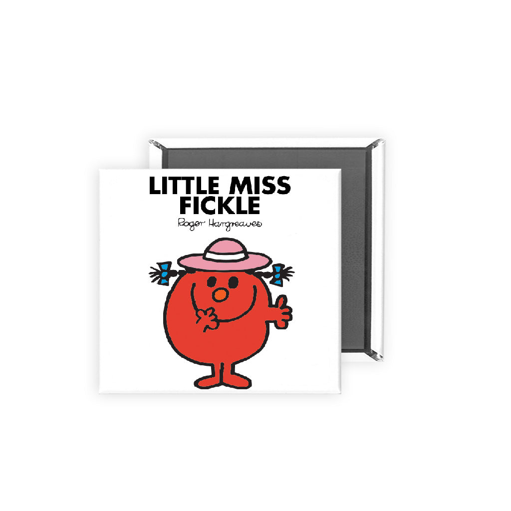 Personalised Little Miss Fickle Square Magnet