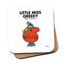 Little Miss Greedy Cork Coaster