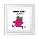 Little Miss Quick White Art Print