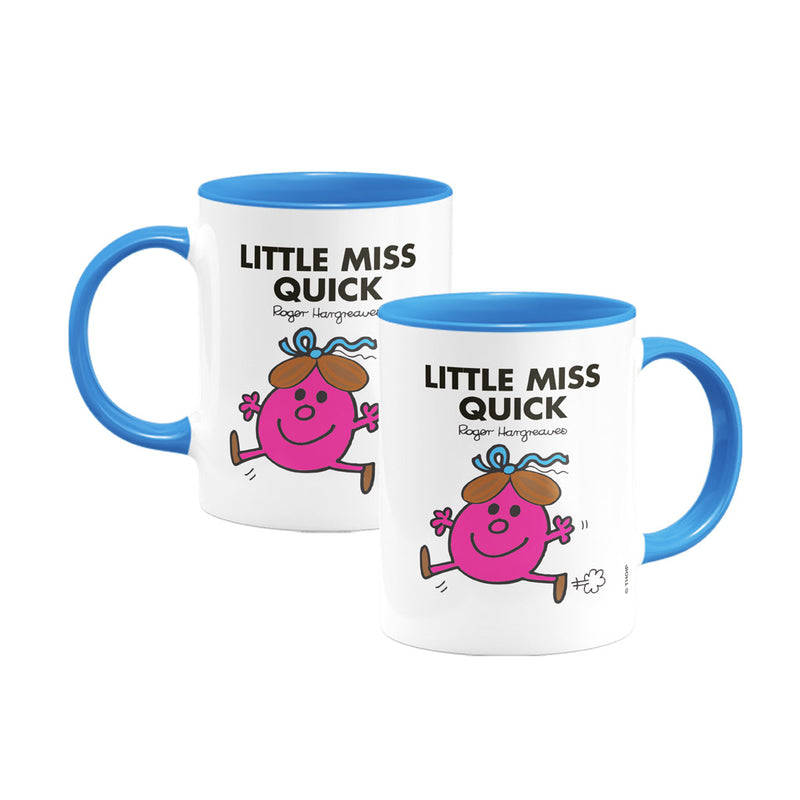 Little Miss Quick Large Porcelain Colour Handle Mug