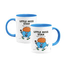 Little Miss Star Large Porcelain Colour Handle Mug