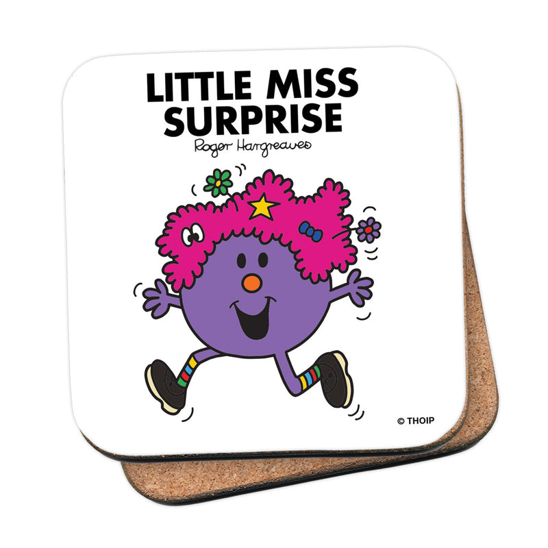 Little Miss Surprise Cork Coaster